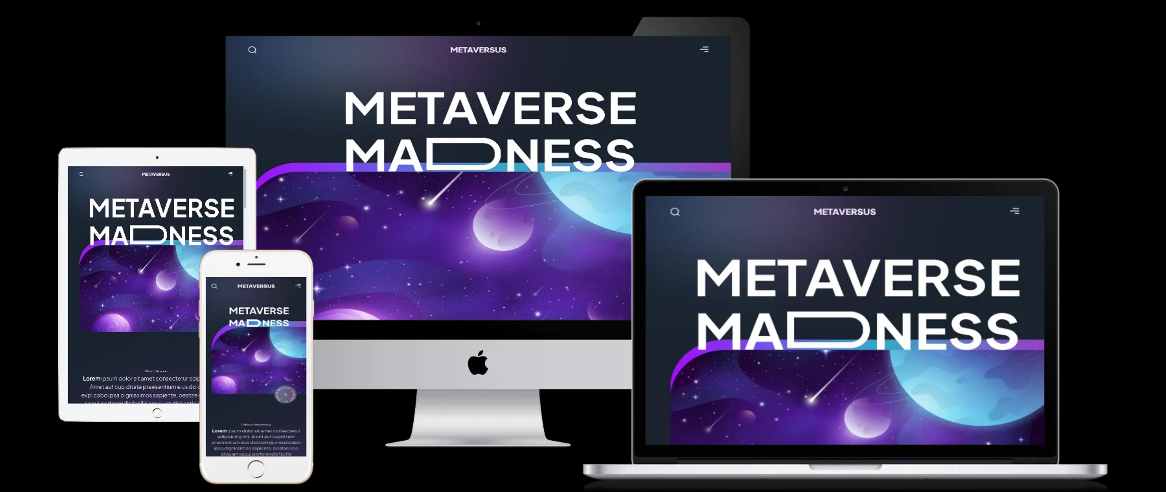 Modern Web3 Metaverse landing page