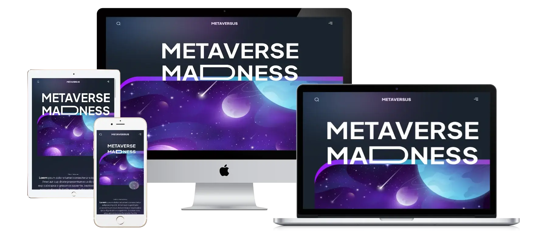 Modern Web3 Metaverse Landing Page