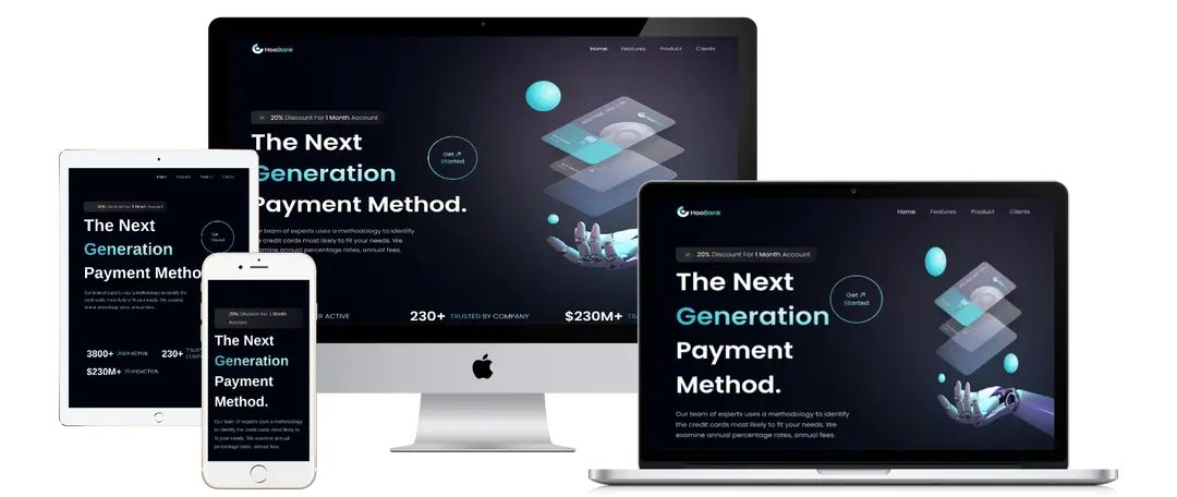 Modern Bank Landing Page