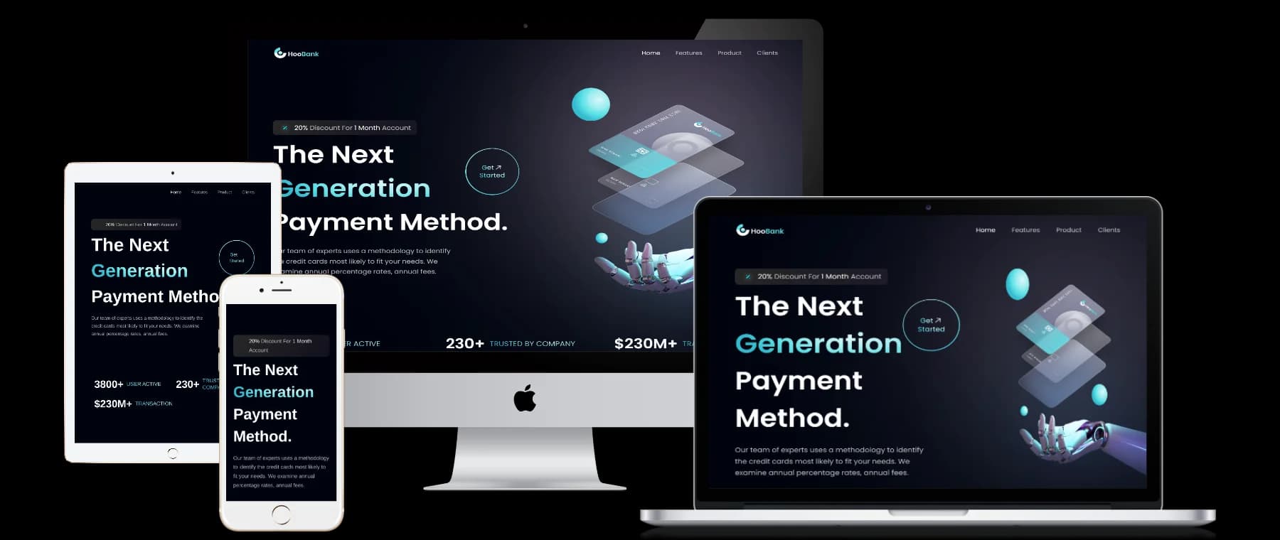 Modern Bank Landing Page