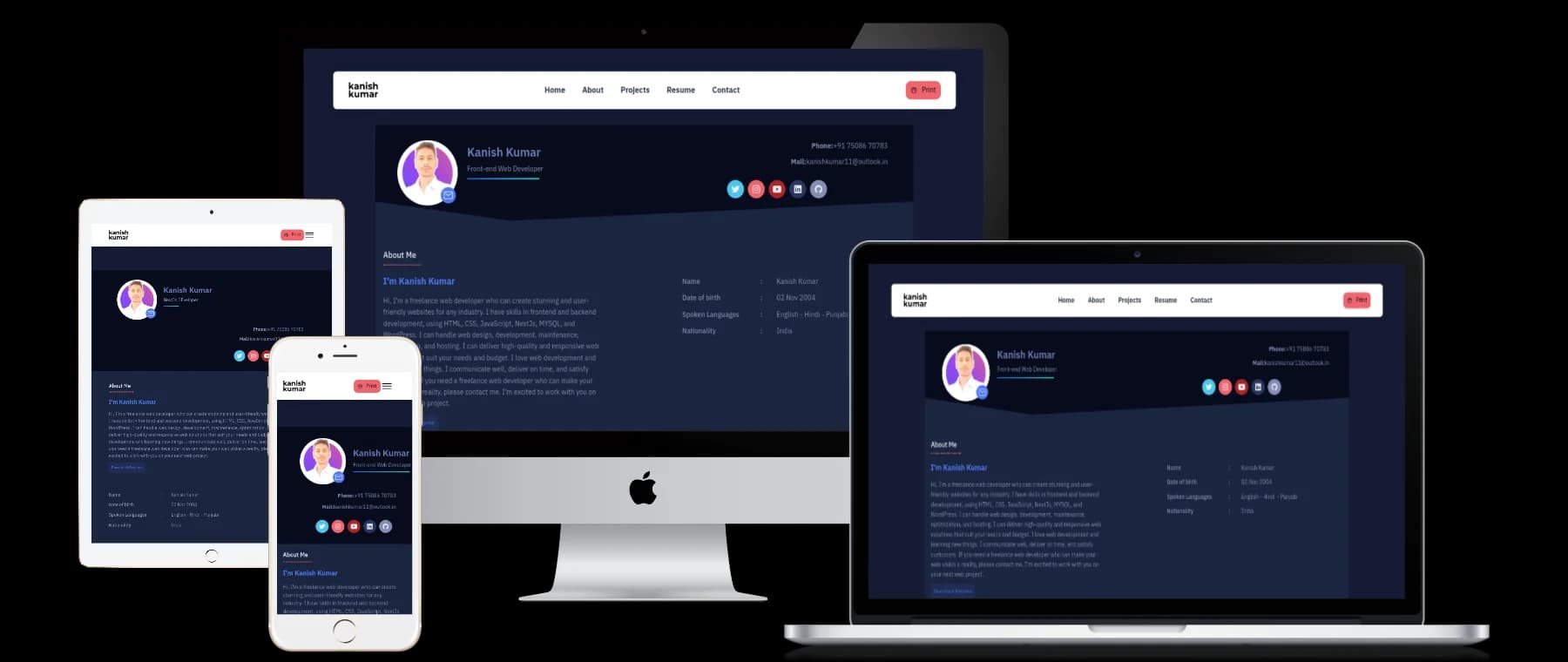 Interactive Resume Website