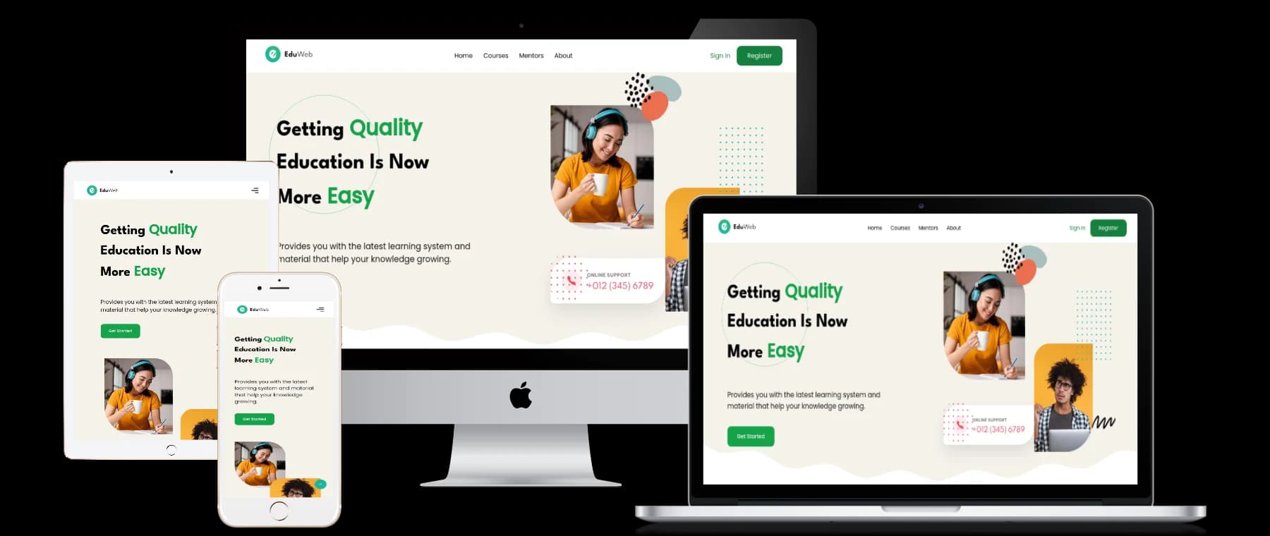 EduWeb E-learning Platform - Personal Projects project screenshot